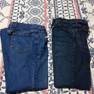 2 pair 16R bootcut jeans